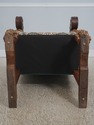 72508: Antique Italian Cherub Carved Frame Throne 