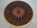L72146: MAITLAND SMITH Round Inlaid Mahogany Cente