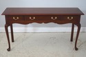 73175: HENKEL HARRIS Cherry 3 Drawer Sofa Table