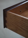 73175: HENKEL HARRIS Cherry 3 Drawer Sofa Table