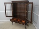 72744: STICKLEY Leaded Glass Cherry 2 Door Curio B