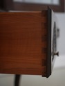 72744: STICKLEY Leaded Glass Cherry 2 Door Curio B