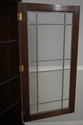 72744: STICKLEY Leaded Glass Cherry 2 Door Curio B