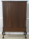 72744: STICKLEY Leaded Glass Cherry 2 Door Curio B
