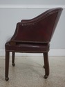 73161: CLASSIC Mahogany Burgundy Leather Barrel Ba