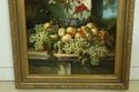 F52118EC: Large Framed Still Life Oil Painting On 