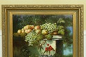 F52118EC: Large Framed Still Life Oil Painting On 