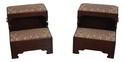 64364EC: Pair HENKEL HARRIS Model 159 Mahogany Bed