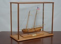 F64366EC: VIRGINIA PILOTHOAT Tall Ship Model In Gl