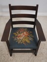 F64370EC: Gustav STICKLEY Signed Antique Mission O