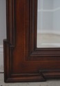 62474: THOMASVILLE Inlaid Mahogany Beveled Glass D