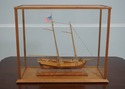 F64366EC: VIRGINIA PILOTHOAT Tall Ship Model In Gl