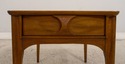 F68512: Pair Vintage Mid Century Modern Walnut End