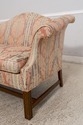 68537: SOUTHWOOD Damask Upholstered Chippendale Lo