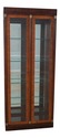 60050EC: Beveled Glass Door Yew Wood Door & Mahoga