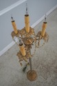 F60220EC: Floor Torchiere Candelabra Lamp w. Amber