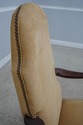 60160EC: ETHAN ALLEN Suede Upholstered Queen Anne 