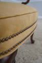 60160EC: ETHAN ALLEN Suede Upholstered Queen Anne 