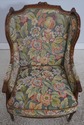 F73123: Antique French Style Needlepoint Wing Chai