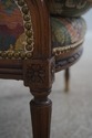 F73123: Antique French Style Needlepoint Wing Chai
