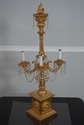 LF71733: Pair of French Empire Candelabra Lamps w.