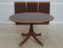 73121: Georgian Style Oval Mahogany Inlaid Dining 