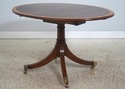73121: Georgian Style Oval Mahogany Inlaid Dining 