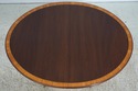 73121: Georgian Style Oval Mahogany Inlaid Dining 