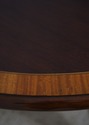 73121: Georgian Style Oval Mahogany Inlaid Dining 