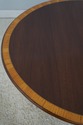 73121: Georgian Style Oval Mahogany Inlaid Dining 