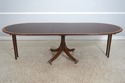 73121: Georgian Style Oval Mahogany Inlaid Dining 
