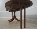 73121: Georgian Style Oval Mahogany Inlaid Dining 