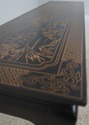 L73240: Chinese Black & Gold Decorated Console Tab