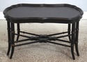 73229: ETHAN ALLEN Chinoiserie Decorated Bamboo Fo