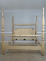 72518: Spiral Twist King Size Painted 4 Post Bed