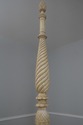 72518: Spiral Twist King Size Painted 4 Post Bed