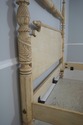 72518: Spiral Twist King Size Painted 4 Post Bed