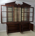 64116EC: HENREDON Large Mahogany Sliding Glass Doo