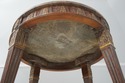 L64123EC: Italian Style Round Marble Top Lamp Tabl