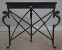 72974: MAITLAND SMITH Bronze Base Marble Top Conso
