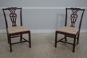 L72857: Set of 6 BAKER Chippendale Carved Mahogany