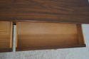 72953: HENKEL HARRIS Walnut 2 Drawer Console Table