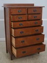 73011: STICKLEY Mission Oak 8 Drawer High Chest
