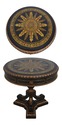 L73024: MAITLAND SMITH Eglomise Top Pedestal Lamp 