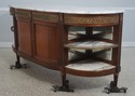 72553: Antique Louis XVI Mahogany Marble Top Buffe