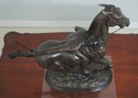F72983: MAITLAND SMITH Bronze Polo Jockey On Horse