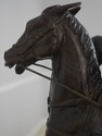 F72983: MAITLAND SMITH Bronze Polo Jockey On Horse