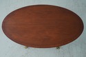 64415EC: English Elliptical Mahogany Coffee Table