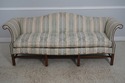 64407EC: BAKER Chippendale Mahogany Damask Upholst