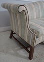 64407EC: BAKER Chippendale Mahogany Damask Upholst